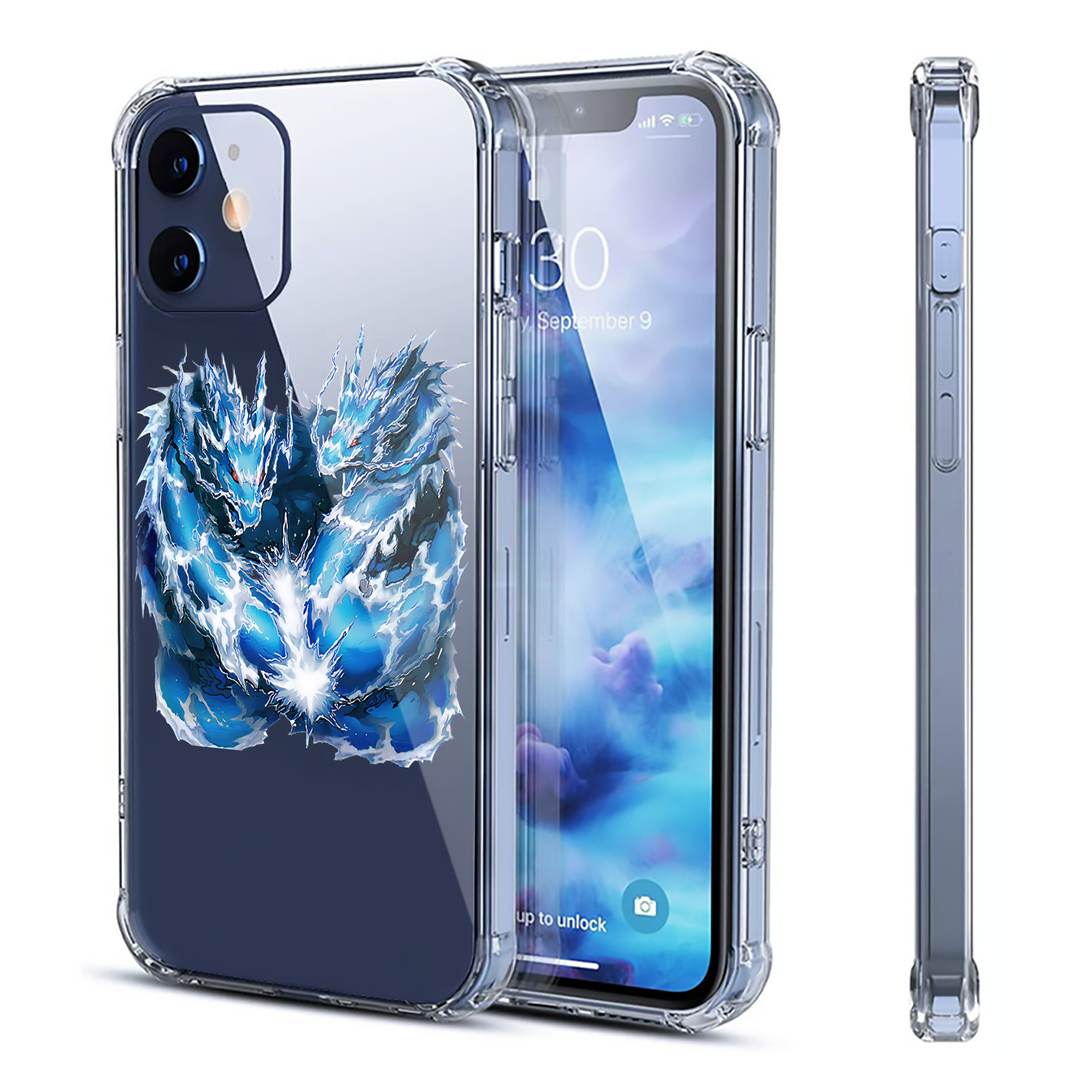 （画像用） 遊☆戯☆王 Yu-Gi-Oh! 【iPhone 12シリーズ対応】透明スマホケース（クリアソフトケース）